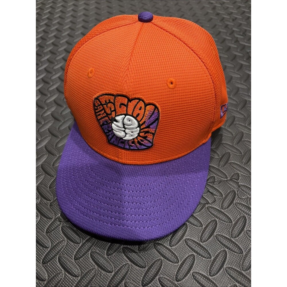 Ultra Rare New Era SF Giants City Connect Hat Cap Sz 7 1/8 Orange San Francisco